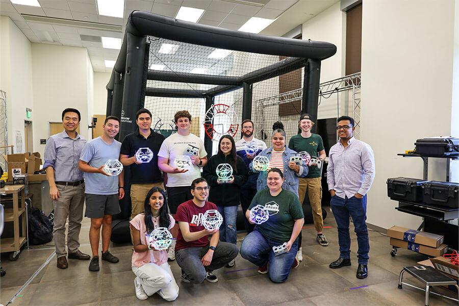 AVIA drone soccer team