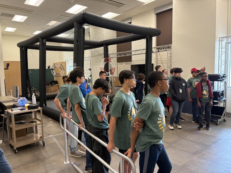 Students listening to Dr.Negash